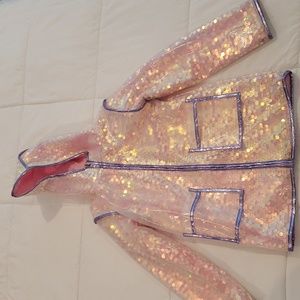 Lola and the boys seqyin raincoat size 8